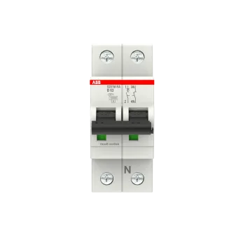 ABB S201M-B63NA | Автоматичен прекъсвач | 1P+N, 63A, крива B, 6kA