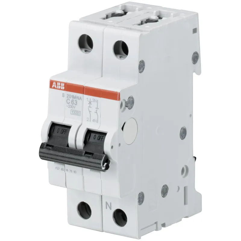 ABB S201M-D1.6NA | Автоматичен прекъсвач | 1P+N, 1.6A, крива D, 6kA ABB S201M-D1.6NA | Автоматичен прекъсвач | 1P+N, 1.6A, крива D, 6kA