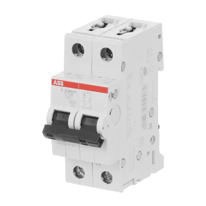 ABB S201M-C1.6NA | Автоматичен прекъсвач | 1P+N, 1.6A, крива C, 6kA ABB S201M-C1.6NA | Автоматичен прекъсвач | 1P+N, 1.6A, крива C, 6kA