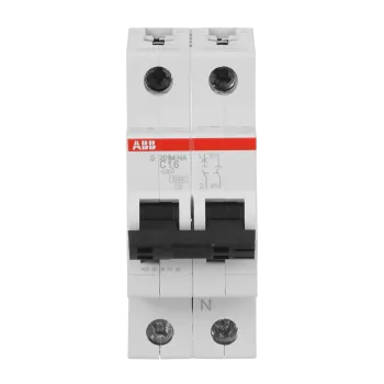 ABB S201M-C1.6NA | Автоматичен прекъсвач | 1P+N, 1.6A, крива C, 6kA