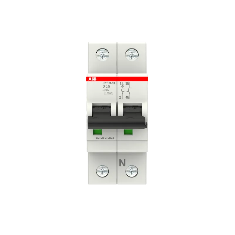 ABB S201M-D0.5NA | Автоматичен прекъсвач | 1P+N, 0.5A, крива D, 6kA ABB S201M-D0.5NA | Автоматичен прекъсвач | 1P+N, 0.5A, крива D, 6kA