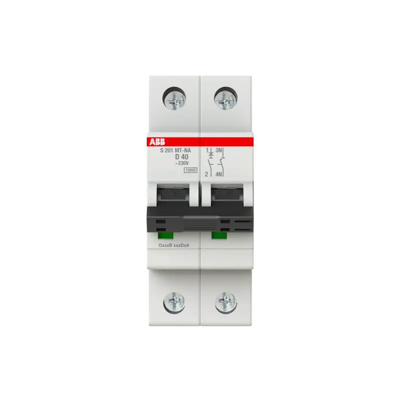 ABB S201MT-D40NA | Автоматичен прекъсвач | 1P+N, 40A, крива D, 10kA