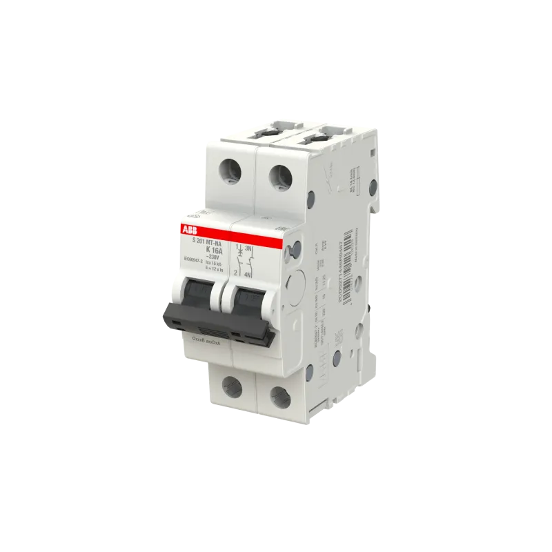 ABB S201MT-K16NA | Автоматичен прекъсвач | 1P+N, 16A, крива K, 10kA