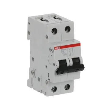 ABB S202M-D6 | Автоматичен прекъсвач | 2P, 6A, крива D ABB S202M-D6 | Автоматичен прекъсвач | 2P, 6A, крива D