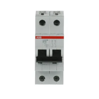 ABB S202M-B10 | Автоматичен прекъсвач | 2P, 10A, крива B