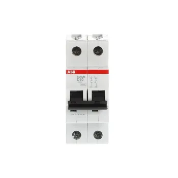 ABB S202M-D50 | Автоматичен прекъсвач | 2P, 50A, крива D