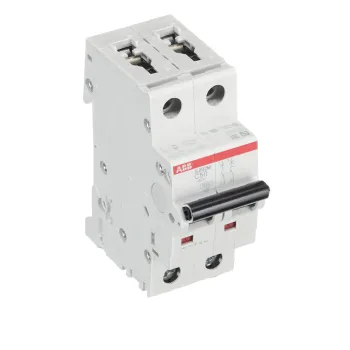 ABB S202M-C50 | Автоматичен прекъсвач | 2P, 50A, крива C ABB S202M-C50 | Автоматичен прекъсвач | 2P, 50A, крива C