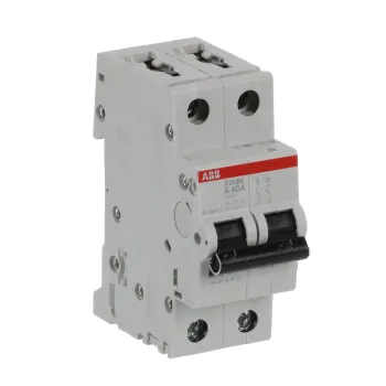 ABB S202M-K40 | Автоматичен прекъсвач | 2P, 40A, крива K ABB S202M-K40 | Автоматичен прекъсвач | 2P, 40A, крива K