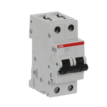 ABB S202M-K63 | Автоматичен прекъсвач | 2P, 63A, крива K ABB S202M-K63 | Автоматичен прекъсвач | 2P, 63A, крива K