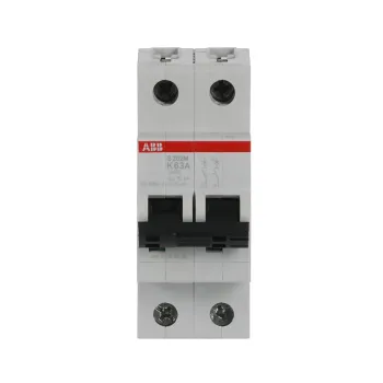 ABB S202M-K63 | Автоматичен прекъсвач | 2P, 63A, крива K