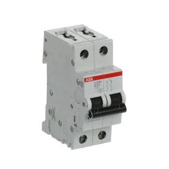 ABB S202M-B63 | Автоматичен прекъсвач | 2P, 63A, крива B