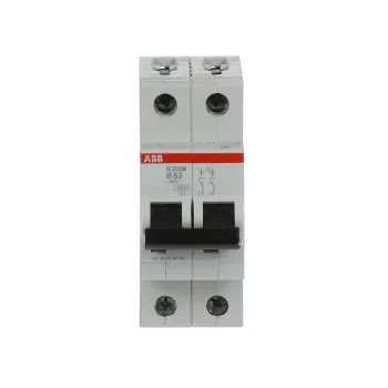 ABB S202M-B63 | Автоматичен прекъсвач | 2P, 63A, крива B