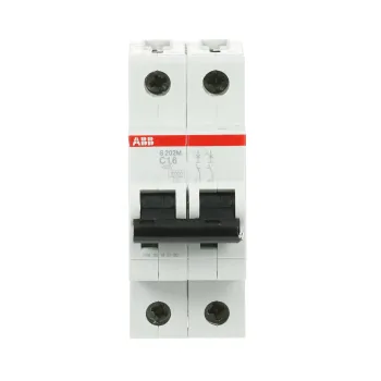 ABB S202M-C1.6 | Автоматичен прекъсвач | 2P, 1.6A, крива C