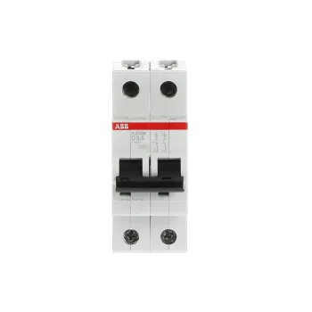 ABB S202M-D0.5 | Автоматичен прекъсвач | 2P, 0.5A, крива D