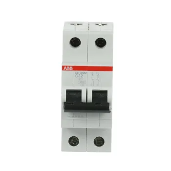 ABB SH202M-C32 | Автоматичен прекъсвач | 2P, 32A, крива C