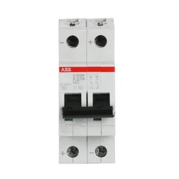 ABB S202M-K0.75UC | Автоматичен прекъсвач | 2P, 0.75A, крива K
