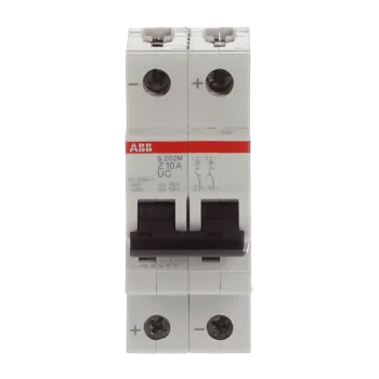 ABB S202M-Z10UC | Автоматичен прекъсвач | 2P, 10A, крива Z
