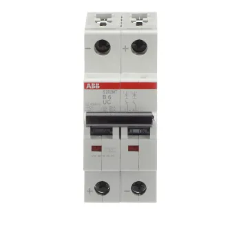 ABB S202MT-B6UC | Автоматичен прекъсвач | 2P, 6A, крива B