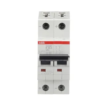 ABB S202MT-K16UC | Автоматичен прекъсвач | 2P, 16A, крива K