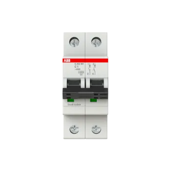 ABB S202MT-C1 | Автоматичен прекъсвач | 2P, 1A, крива C