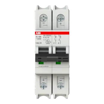 ABB SU202DC-K0.3 | DC автоматичен прекъсвач | 2P, 0.3A, крива K