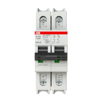 ABB SU202DC-Z0.5 | DC автоматичен прекъсвач | 2P, 0.5A, крива Z