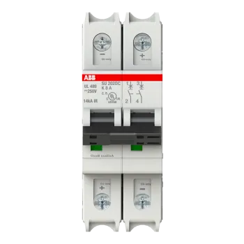 ABB SU202DC-K8 | DC автоматичен прекъсвач | 2P, 8A, крива K