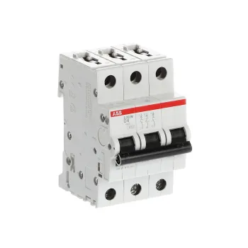 ABB S203M-D4 | Автоматичен прекъсвач | 3P, 4A, крива D ABB S203M-D4 | Автоматичен прекъсвач | 3P, 4A, крива D