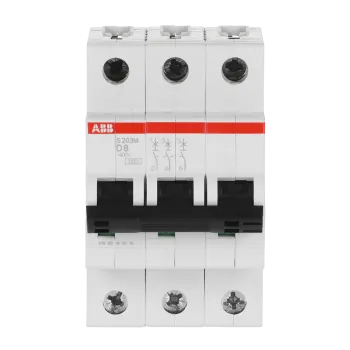 ABB S203M-D8 | Автоматичен прекъсвач | 3P, 8A, крива D