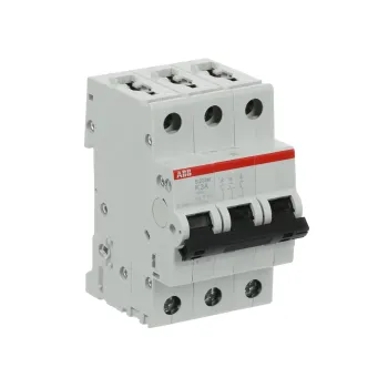 ABB S203M-K3 | Автоматичен прекъсвач | 3P, 3A, крива K ABB S203M-K3 | Автоматичен прекъсвач | 3P, 3A, крива K
