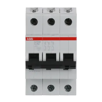 ABB S203M-C40 | Автоматичен прекъсвач | 3P, 40A, крива C