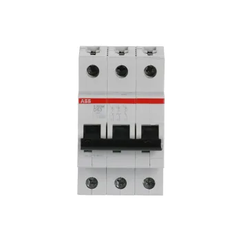 ABB S203M-D63 | Автоматичен прекъсвач | 3P, 63A, крива D