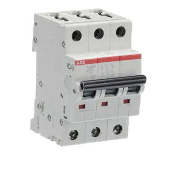 ABB S203M-B63 | Автоматичен прекъсвач | 3P, 63A, крива B ABB S203M-B63 | Автоматичен прекъсвач | 3P, 63A, крива B