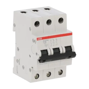 ABB SH203M-C16 | Автоматичен прекъсвач | 3P, 16A, крива C ABB SH203M-C16 | Автоматичен прекъсвач | 3P, 16A, крива C