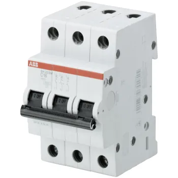 ABB SH203M-C50 | Автоматичен прекъсвач | 3P, 50A, крива C ABB SH203M-C50 | Автоматичен прекъсвач | 3P, 50A, крива C