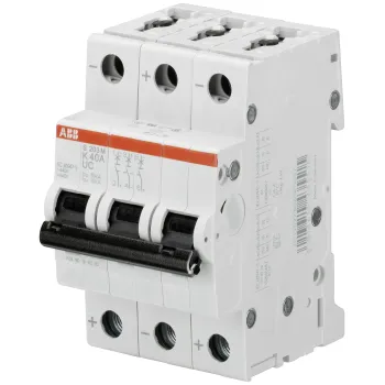 ABB S203M-K0.75UC | Автоматичен прекъсвач | 3P, 0.75A, крива K ABB S203M-K0.75UC | Автоматичен прекъсвач | 3P, 0.75A, крива K