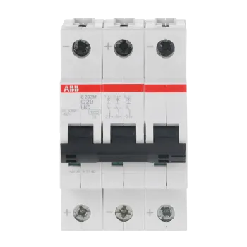 ABB S203M-C20UC | Автоматичен прекъсвач | 3P, 20A, крива C