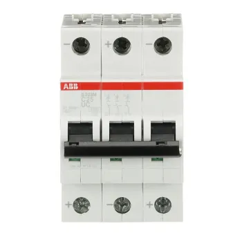 ABB S203M-C25UC | Автоматичен прекъсвач | 3P, 25A, крива C