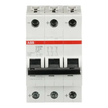 ABB S203M-Z2UC | Автоматичен прекъсвач | 3P, 2A, крива Z