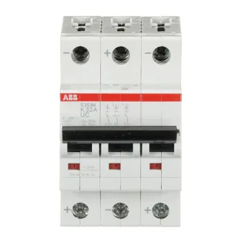 ABB S203M-K32UC | Автоматичен прекъсвач | 3P, 32A, крива K