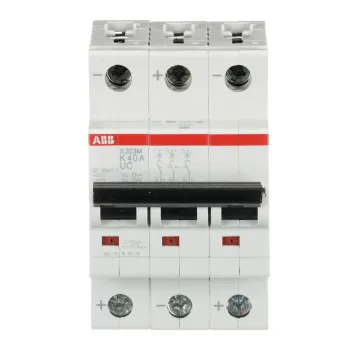ABB S203M-K40UC | Автоматичен прекъсвач | 3P, 40A, крива K