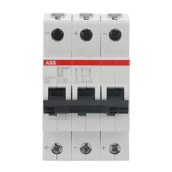 ABB S203MT-C4UC | Автоматичен прекъсвач | 3P, 4A, крива C