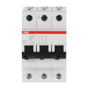 ABB S203MT-C40UC | Автоматичен прекъсвач | 3P, 40A, крива C