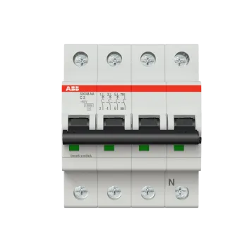 ABB S203M-C2NA | Автоматичен прекъсвач | 3P+N, 2A, крива C