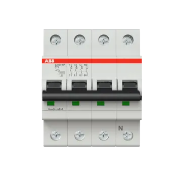 ABB S203M-C3NA | Автоматичен прекъсвач | 3P+N, 3A, крива C