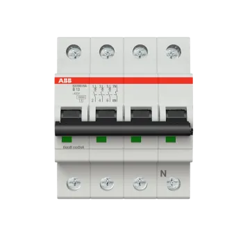 ABB S203M-B13NA | Автоматичен прекъсвач | 3P+N, 13A, крива B