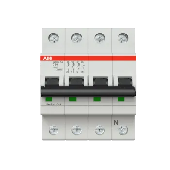 ABB S203M-D50NA | Автоматичен прекъсвач | 3P+N, 50A, крива D