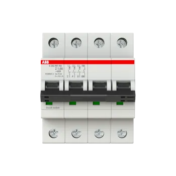 ABB S203MT-Z1,6NA | Автоматичен прекъсвач | 3P+N, 1.6A, крива Z