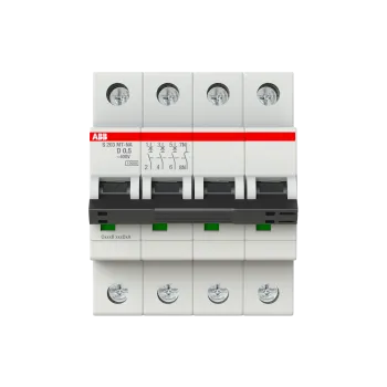 ABB S203MT-D0,5NA | Автоматичен прекъсвач | 3P+N, 0.5A, крива D