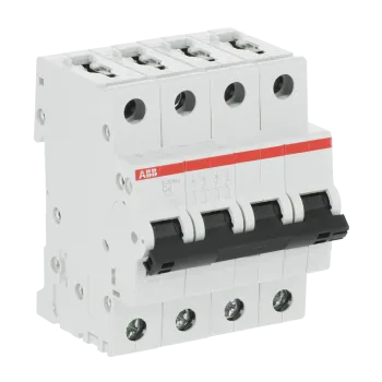 ABB S204M-C4 | Автоматичен прекъсвач | 4P, 4A, крива C ABB S204M-C4 | Автоматичен прекъсвач | 4P, 4A, крива C
